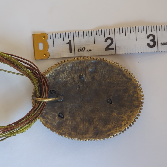 NWT Marie by Giftcraft Floral Stranded Necklace with Oval Pendant Butterfly - Picture 13 of 16